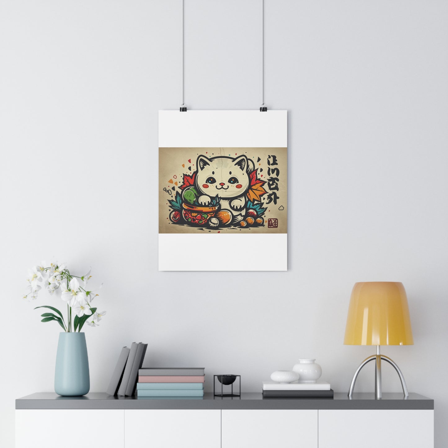 Kawaii Kitten Art - Giclée Print for Cute Decor