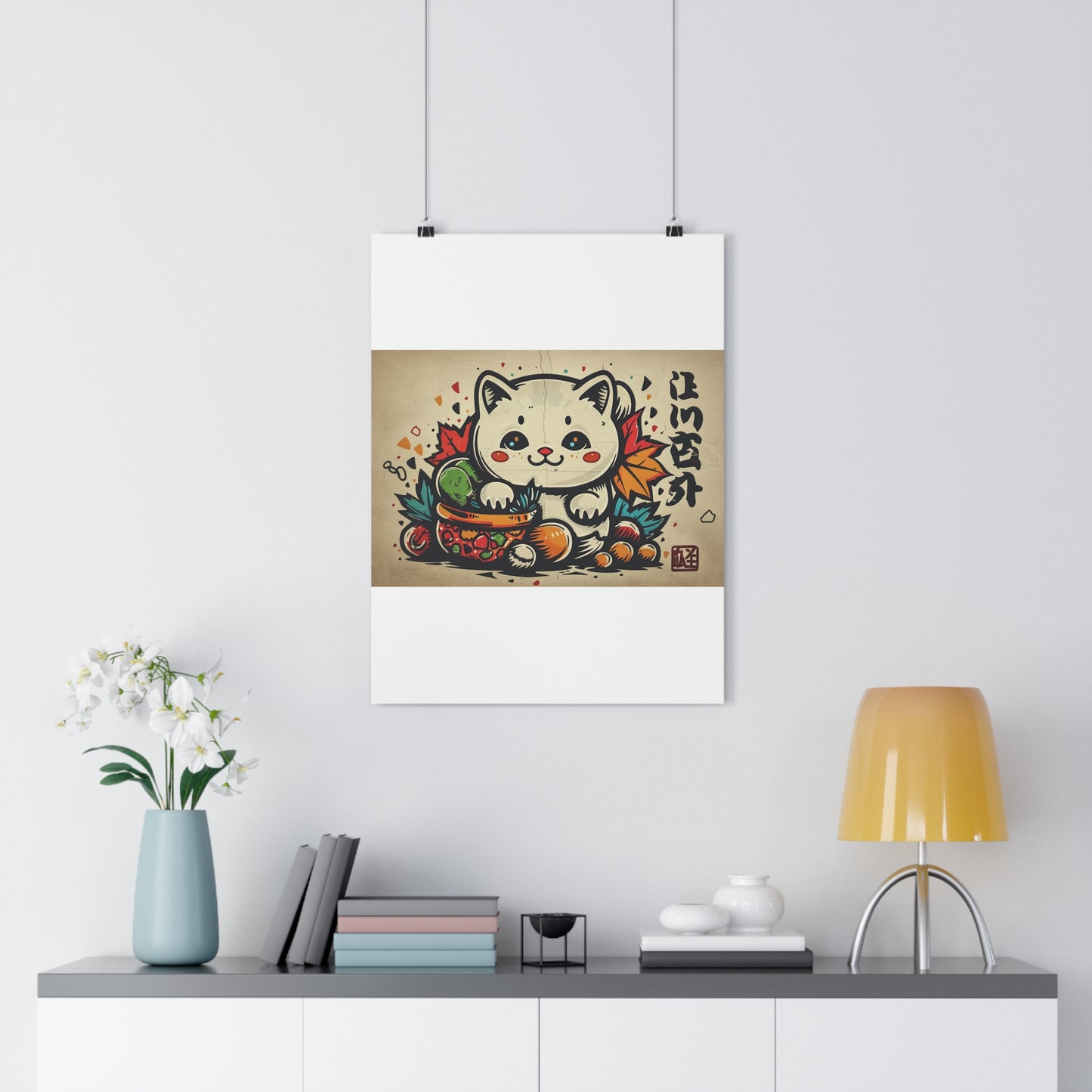 Kawaii Kitten Art - Giclée Print for Cute Decor