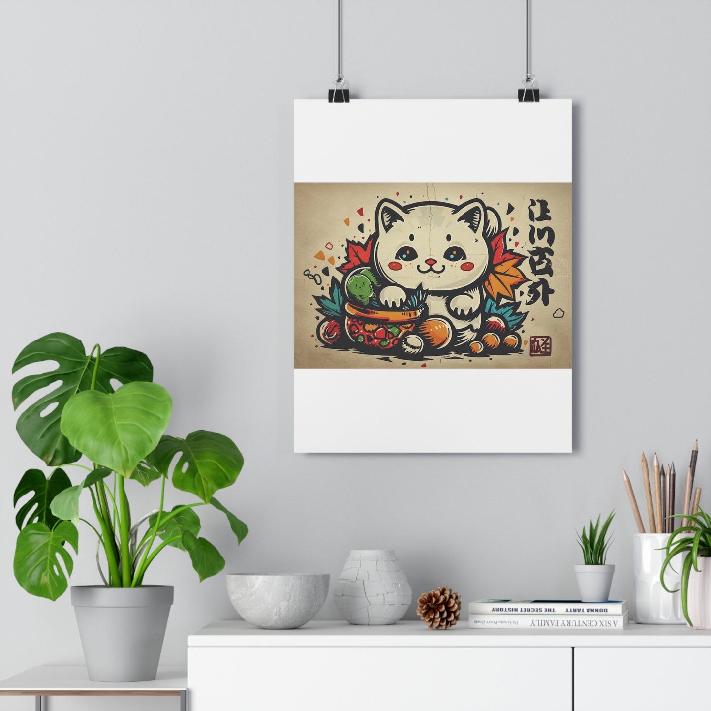 Kawaii Kitten Art - Giclée Print for Cute Decor