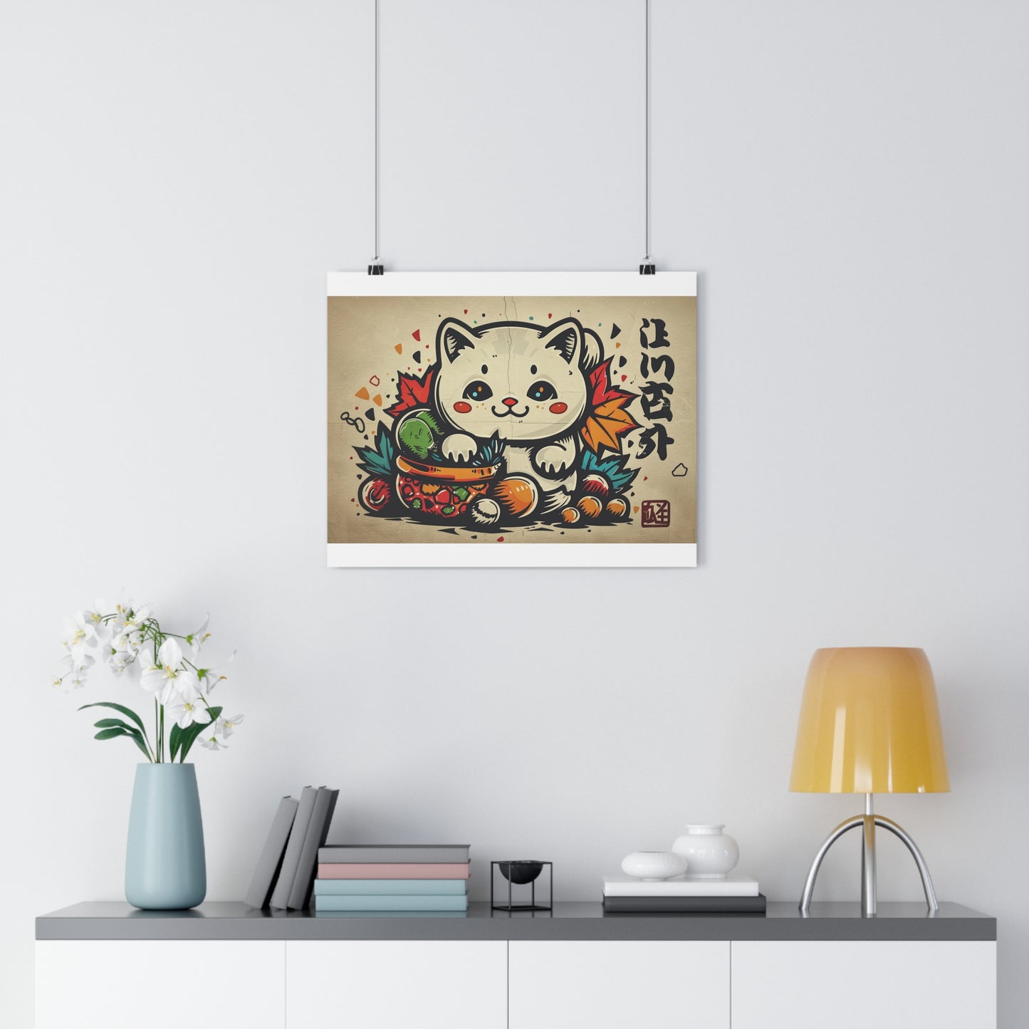 Kawaii Kitten Art - Giclée Print for Cute Decor