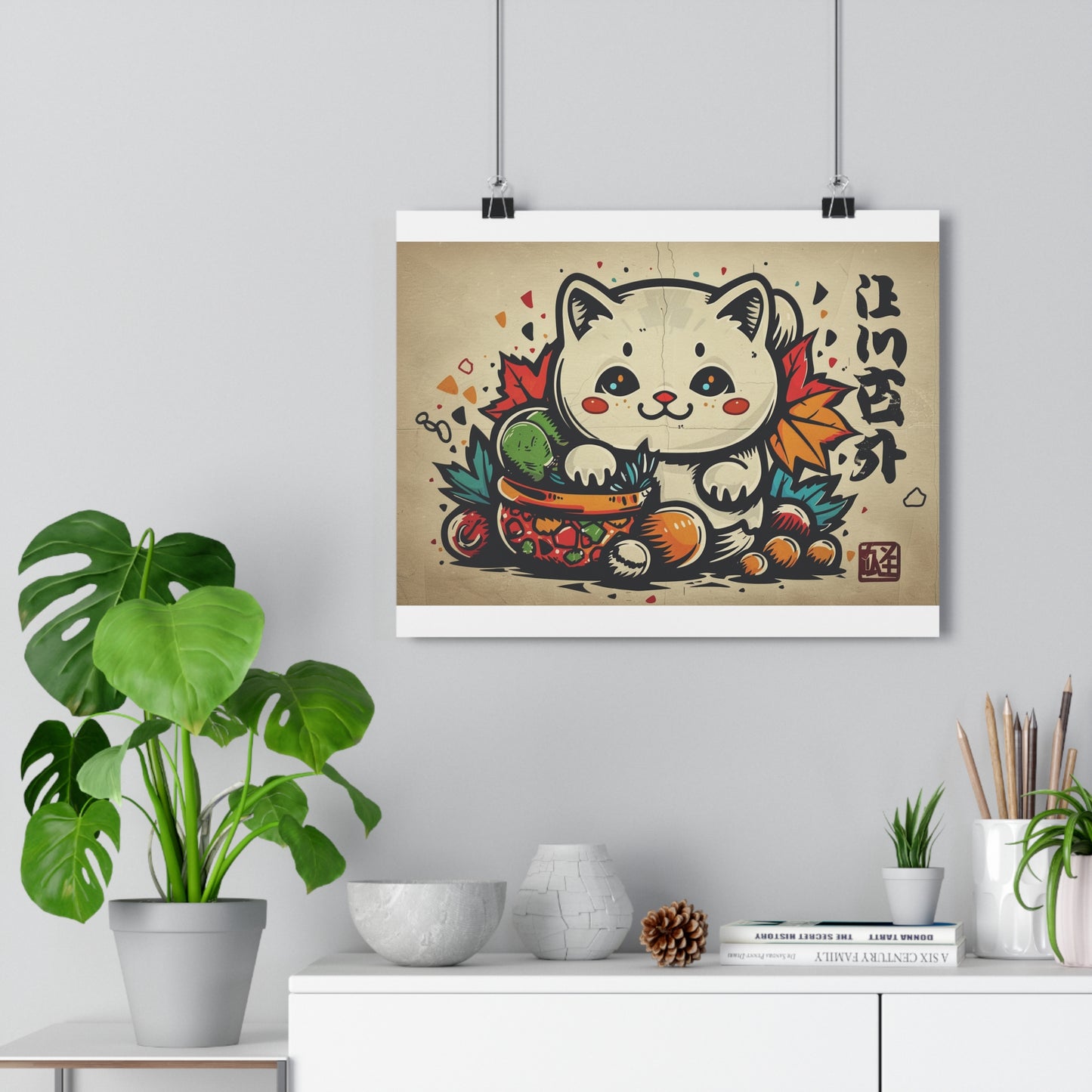 Kawaii Kitten Art - Giclée Print for Cute Decor