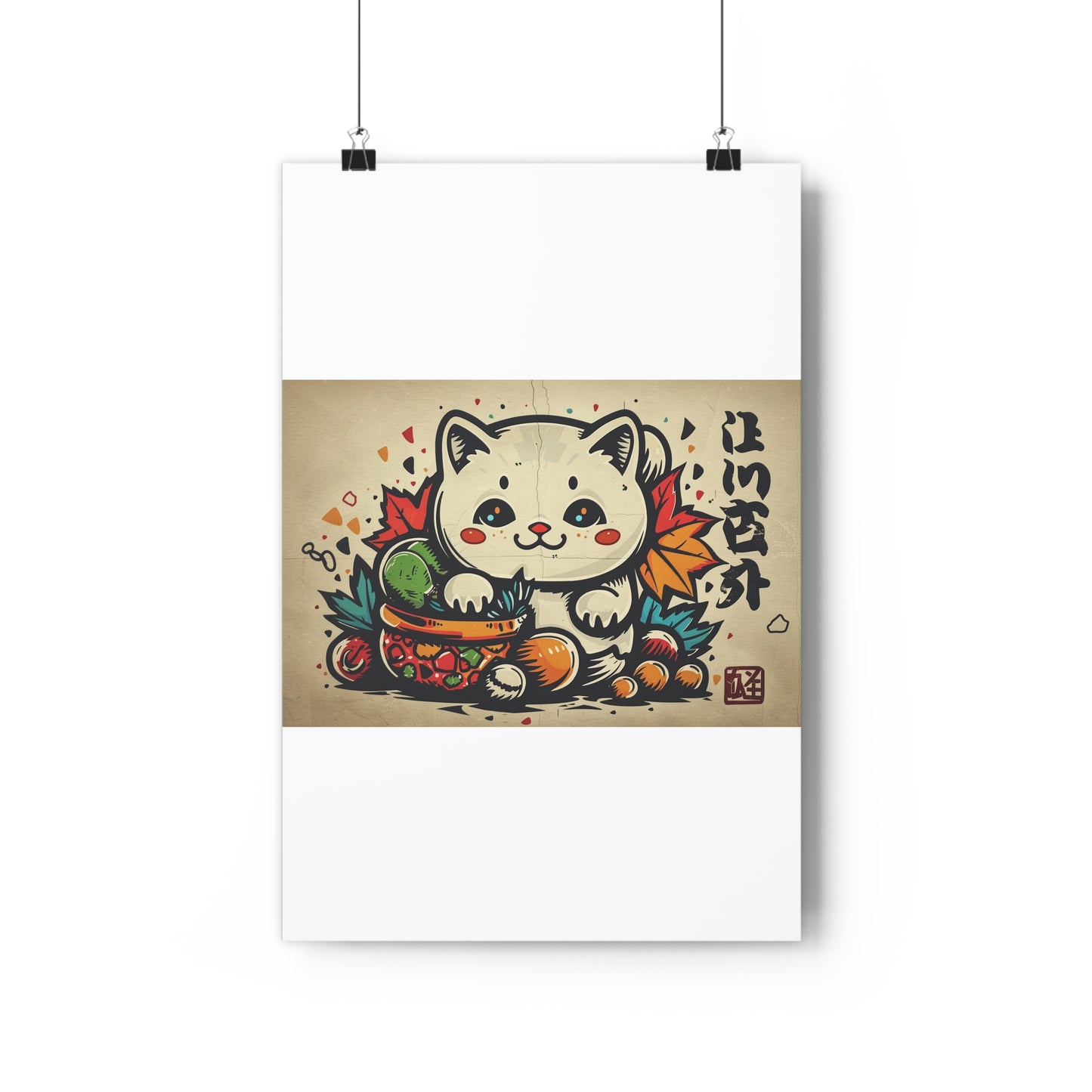 Kawaii Kitten Art - Giclée Print for Cute Decor