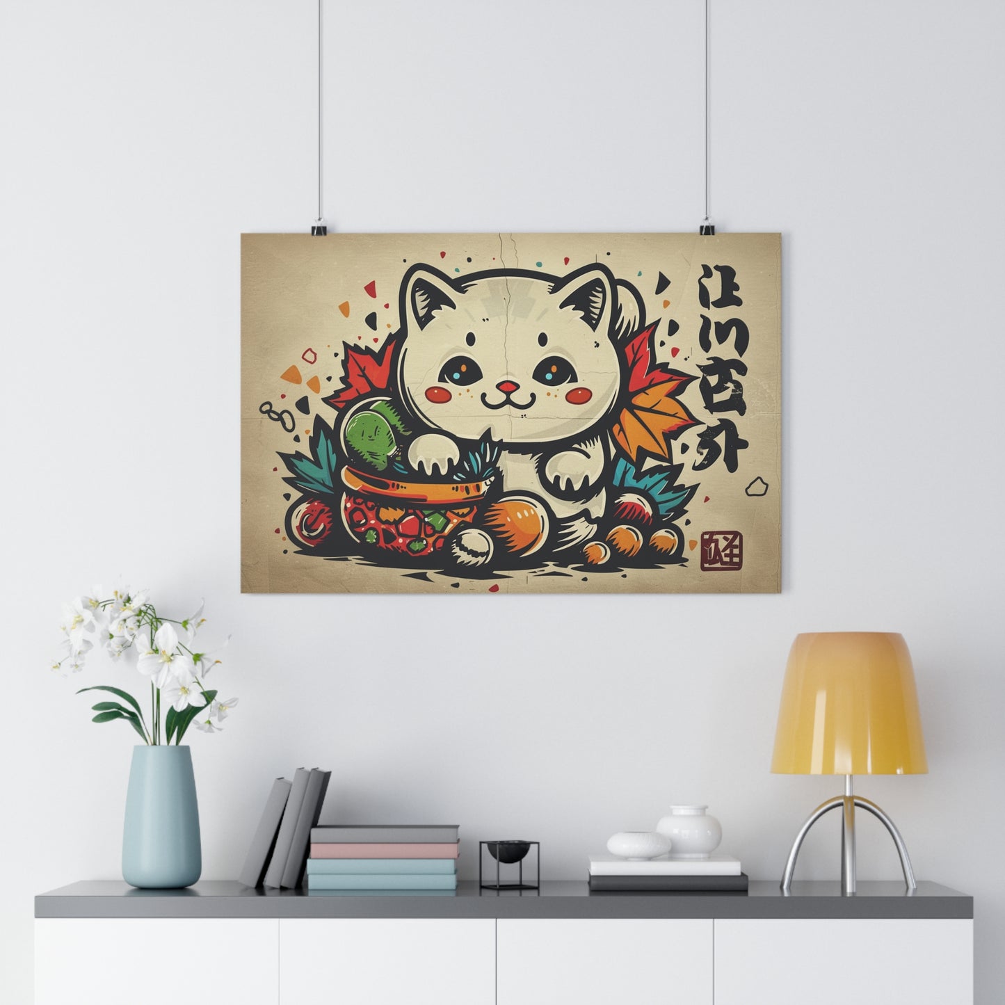 Kawaii Kitten Art - Giclée Print for Cute Decor