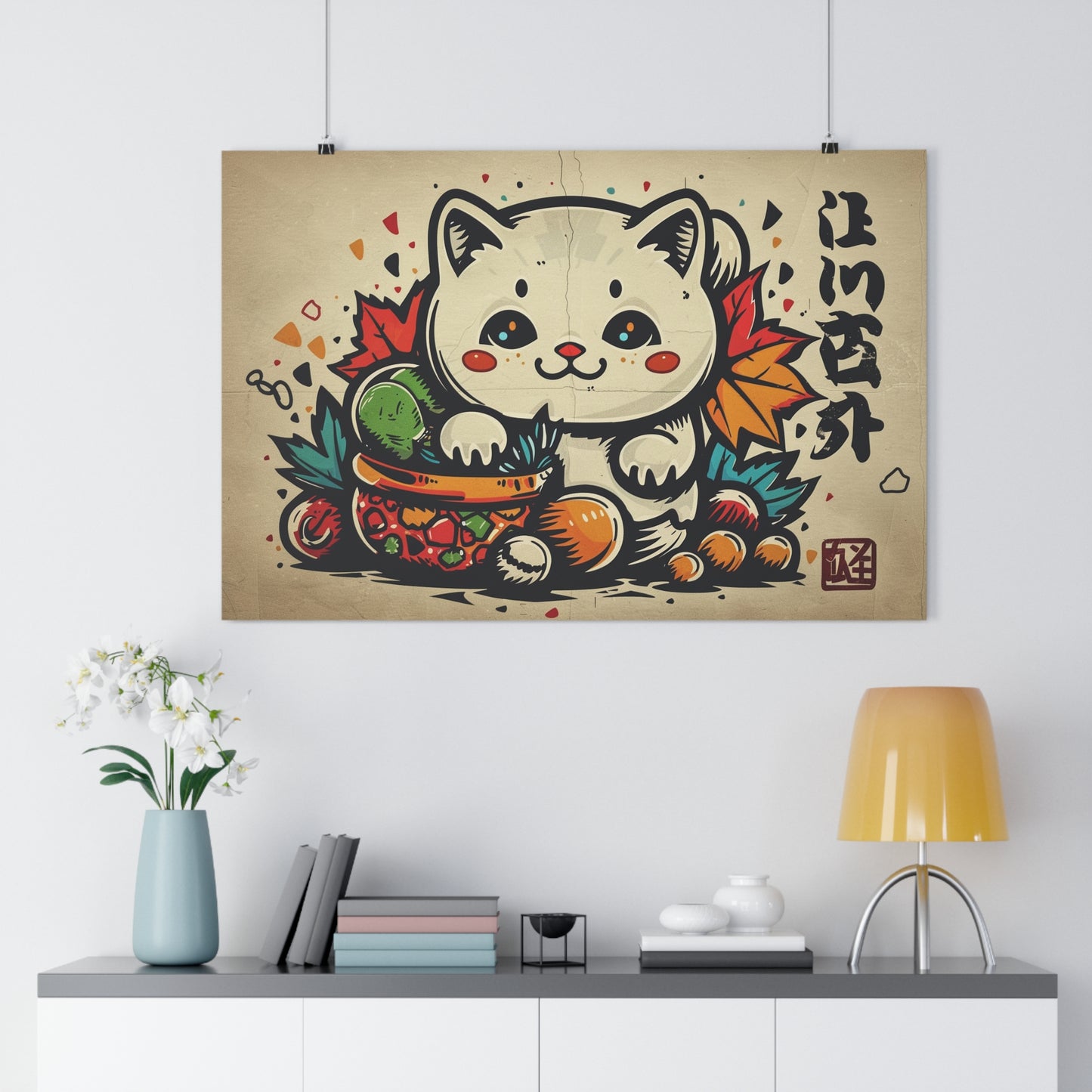 Kawaii Kitten Art - Giclée Print for Cute Decor