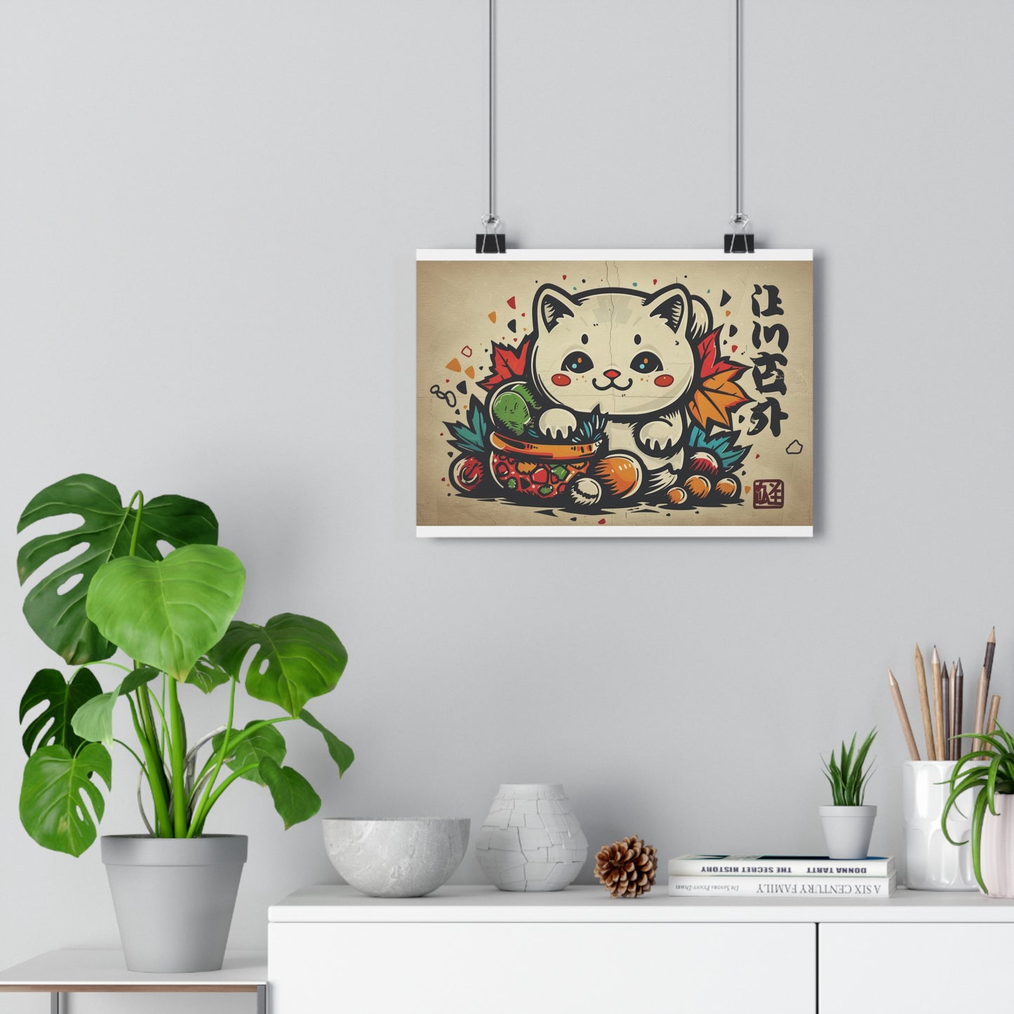 Kawaii Kitten Art - Giclée Print for Cute Decor