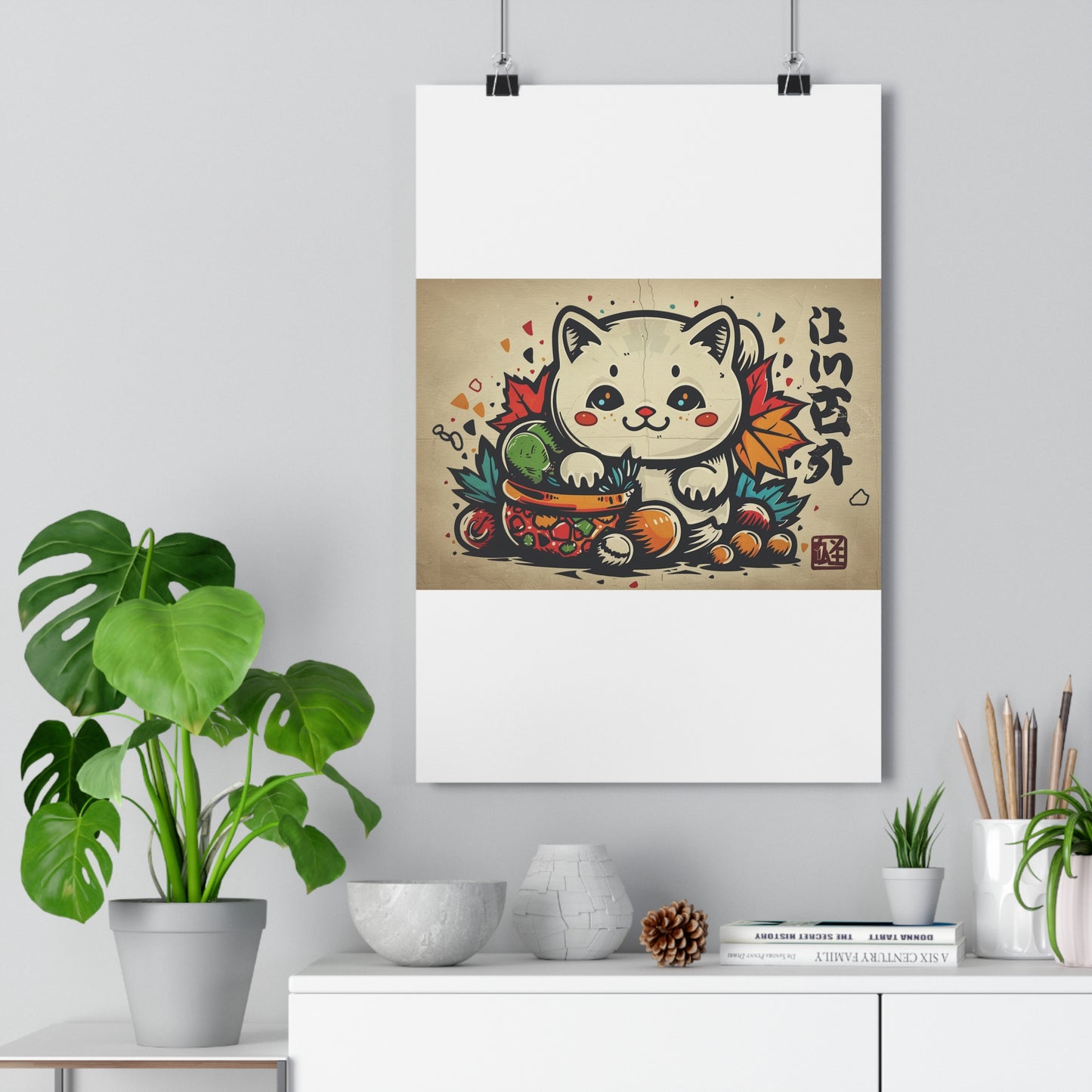 Kawaii Kitten Art - Giclée Print for Cute Decor