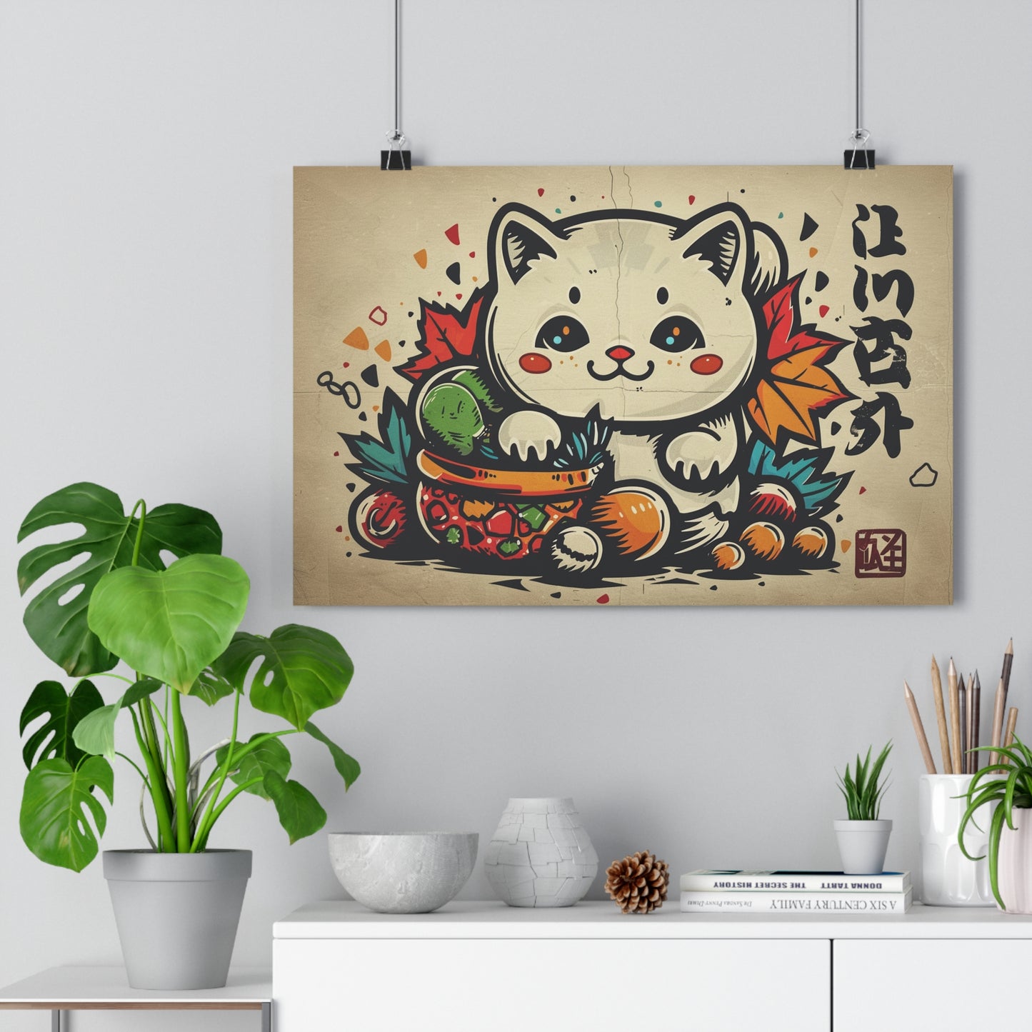 Kawaii Kitten Art - Giclée Print for Cute Decor