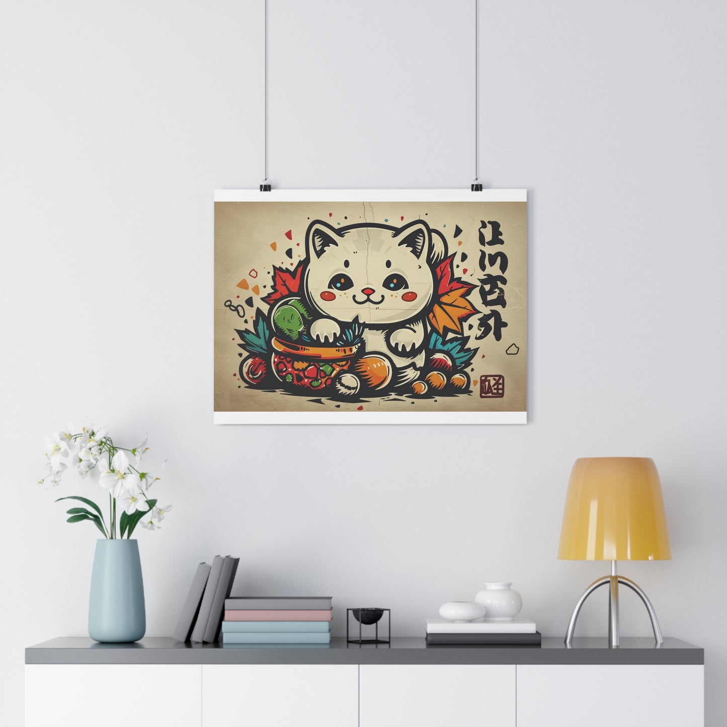 Kawaii Kitten Art - Giclée Print for Cute Decor